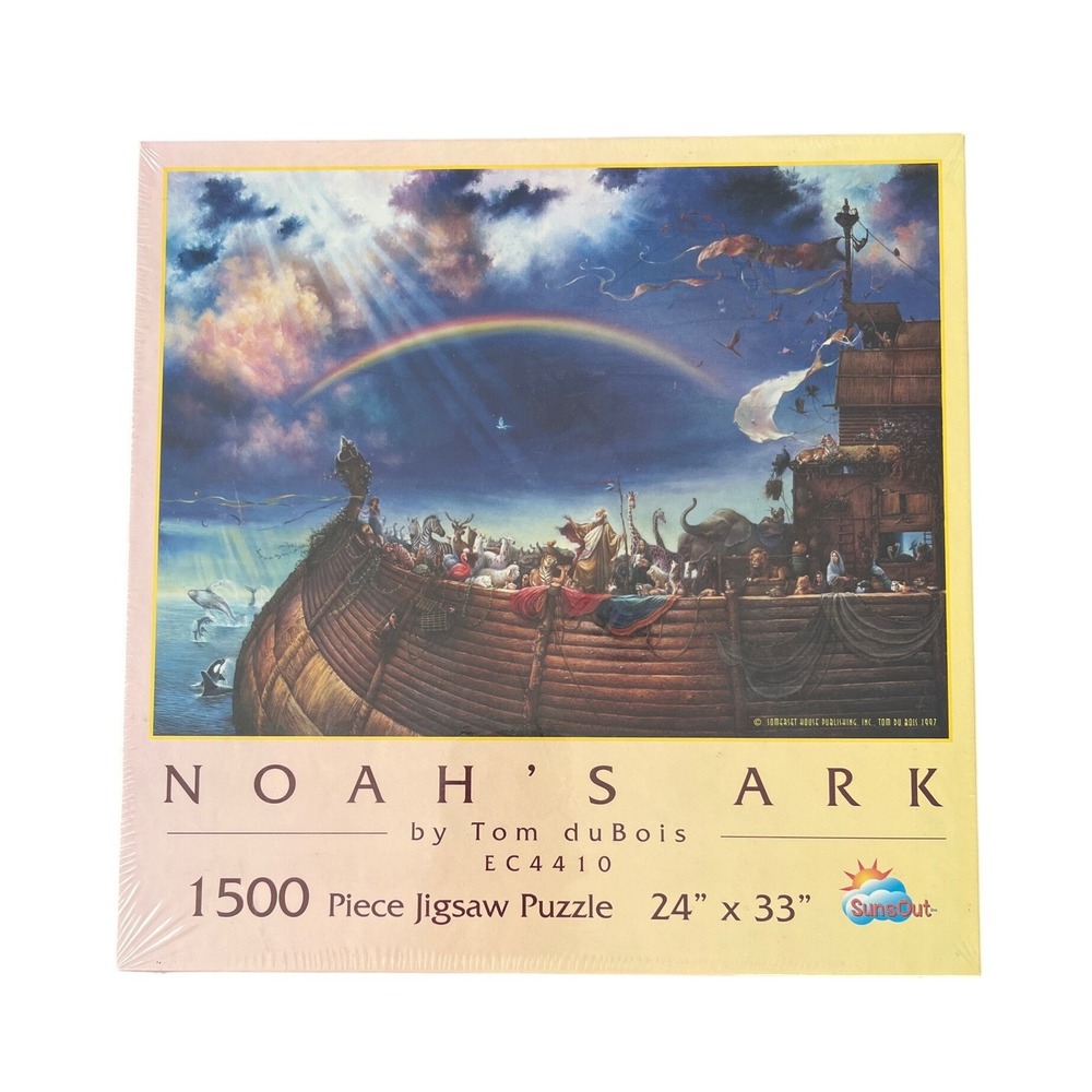SunsOut Noah's Ark 1500 Piece Jigsaw Puzzle Tom duBois EC4410 New Sealed